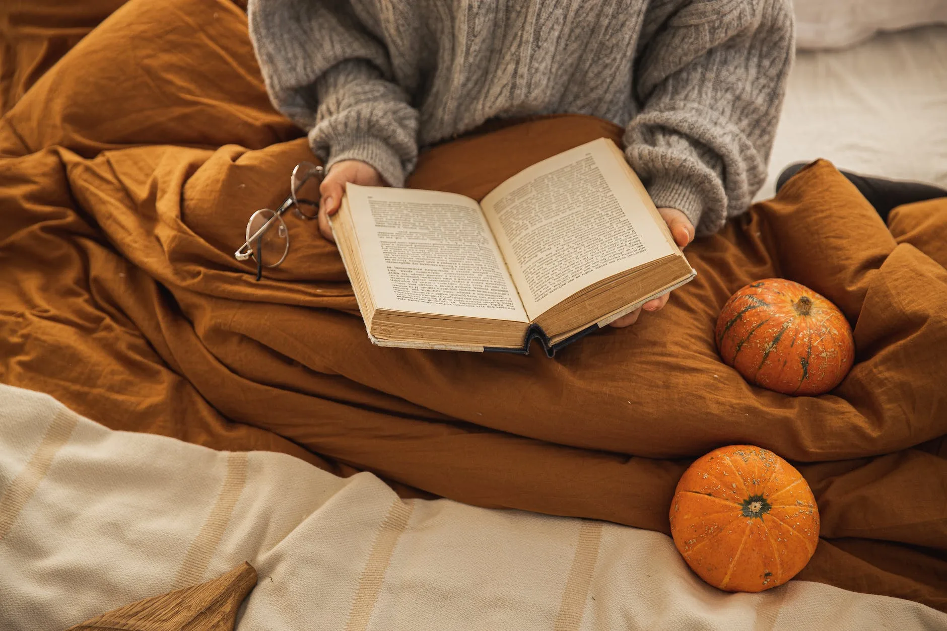 woman reading a book